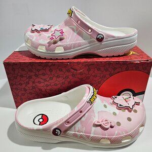 NEW Crocs Pokemon Jigglypuff Classic Clog Size Men's 10/Women's 12 w/ Jibbitz